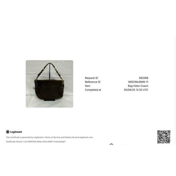 Authentic Coach Vintage Brown Suede Hobo Bag - Picture 10 of 10